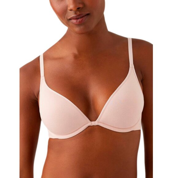B. TEMPT'D BY WACOAL Rose Smoke Cotton Blend To A Tee Contour Bra - Picture 1 of 2